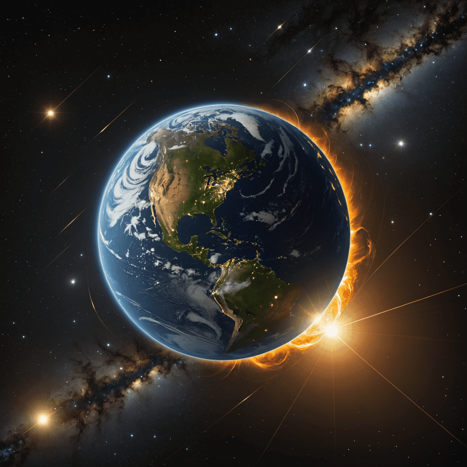 A visual representation of a parsec, showing the Earth, Sun, and a distant star forming a right-angled triangle