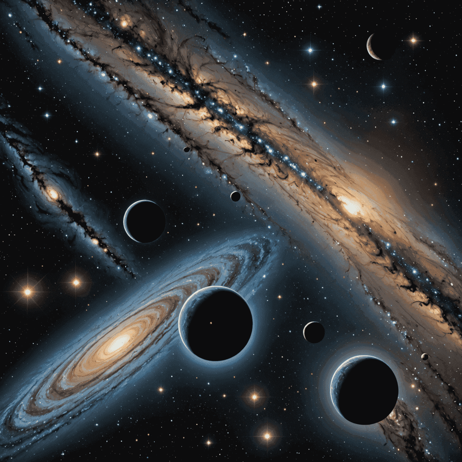 A visual representation of parsecs and light years, showing the scale difference between the two units in the context of interstellar space. Stars and galaxies are depicted to illustrate the vast distances these units measure.